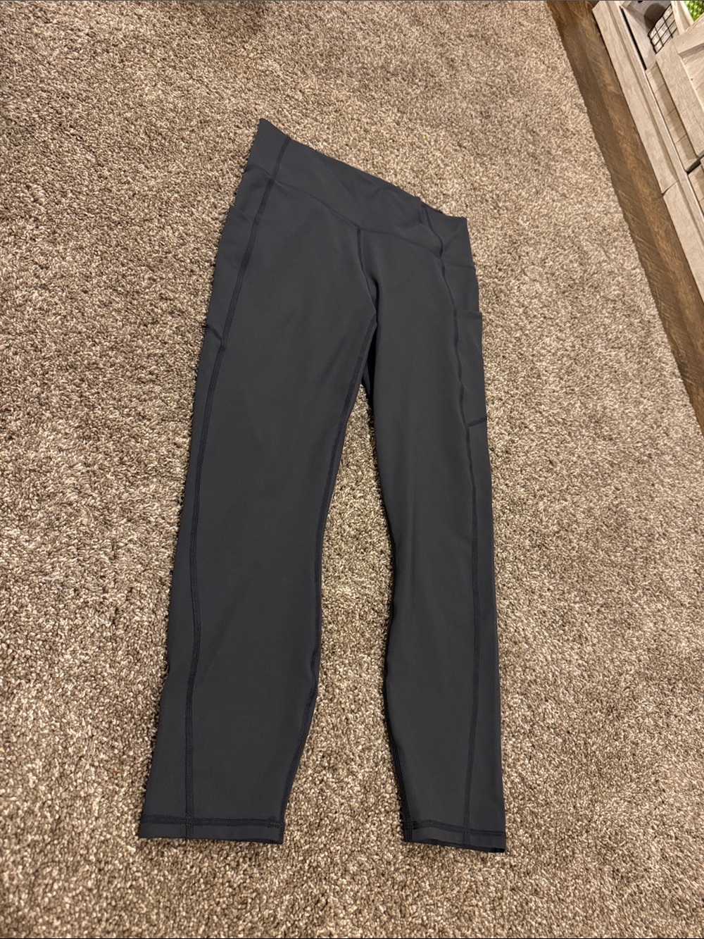 Fabletics Cropped Gray Performance Leggings